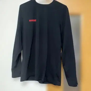 MAMMUT 블랙 롱 슬리브 T셔츠 L