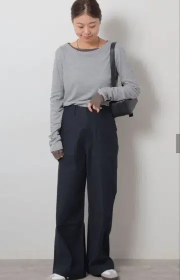 저널 스탠다드 리룸 네이비 와이드 베이커 팬츠 38