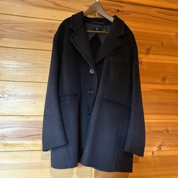 유니클로 +J 캐시미어 혼방 울 숏코트