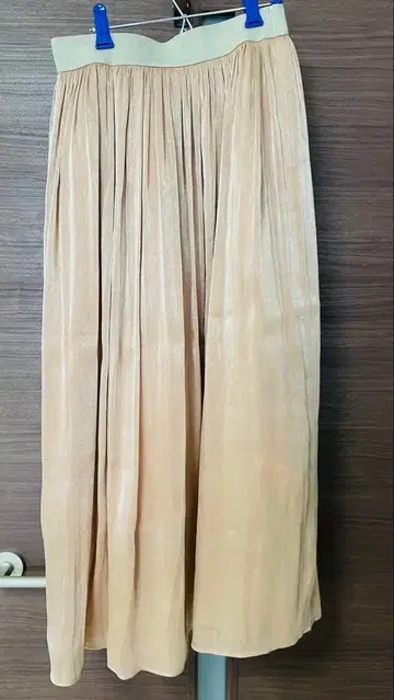 DONEEYU 살몬 핑크 플레어 스커트 38