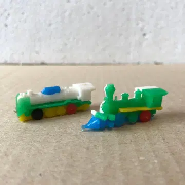 카바야 입체 퍼즐 덤 컬러풀 기관차 미니어처 2개 세트