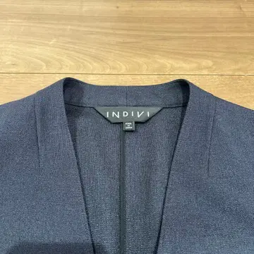 INDIVI 네이비 노카라 자켓 34 입학식