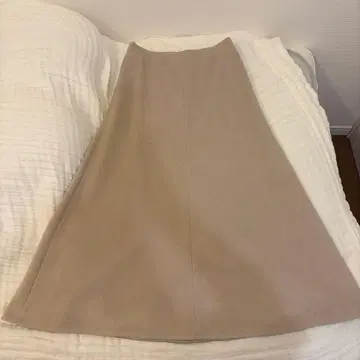 DEUXIEME CLASSE 울 캐시미어 혼방 플레어 스커트 베이지