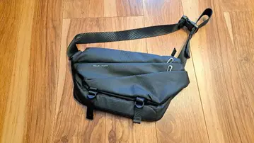 블랙 바디백 웨스트 파우치