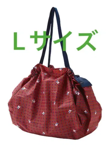 [ 미사용품 ] familiar 체크 무늬 L 사이즈 에코백