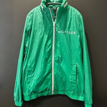 TOMMY HILFIGER 그린 나일론 자켓 L