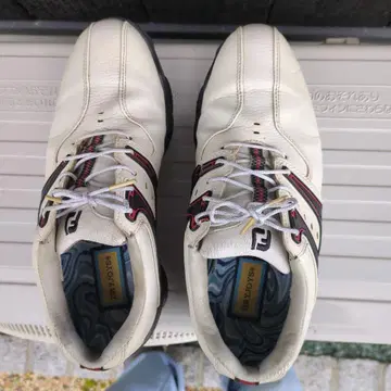 FJ 골프화 화이트/레드/블랙