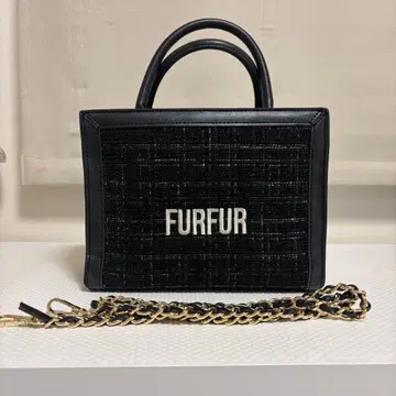 2024 봄 한정판 모델 FURFUR 트위드 토트백