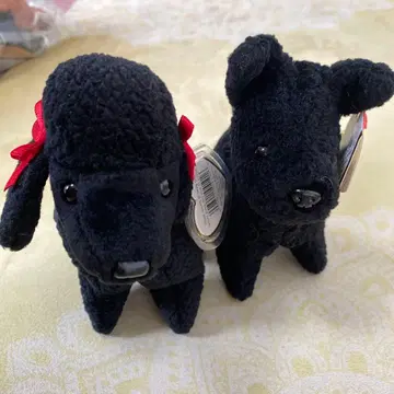Ty 블랙 푸들 봉제 인형 2개