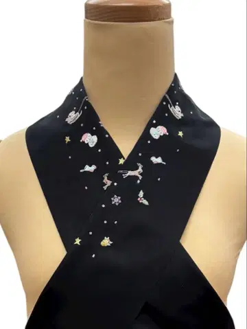 (15) 산타클로스 자수 장식용 깃 일본제