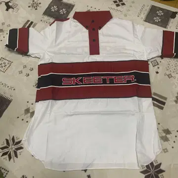 SKEETER 반팔 셔츠 화이트/레드