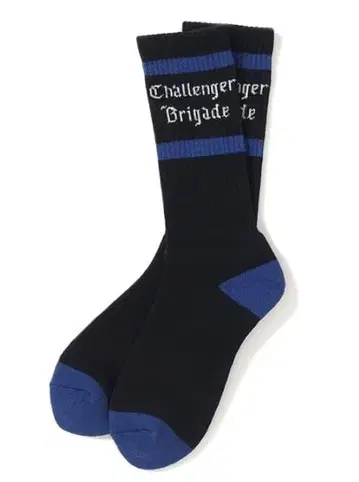 CHALLENGER CLASSIC LOGO SOCKS 삭스 블랙/파랑