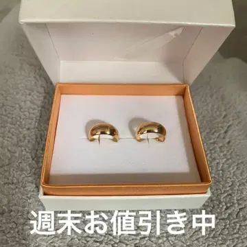 VERITE K18 골드 후프 귀걸이