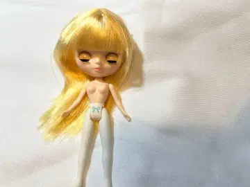 미니 브라이스 인형 본체 금발 파란 눈 소체