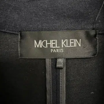MICHEL KLEIN 블랙 노카라 자켓