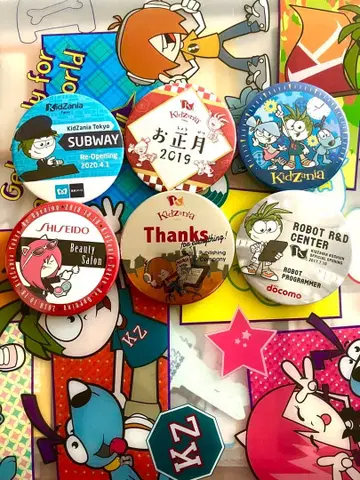 6개 세트 키자니아 캔뱃지