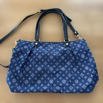 러셋 토트백 네이비