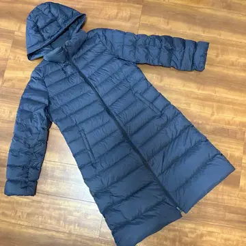 UNIQLO 울트라 라이트 다운/롱 코트/네이비/L 사이즈