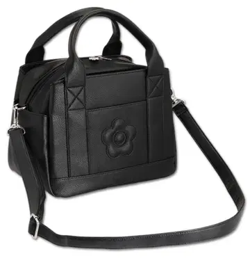 스퀘어 슈링크 데이지 2WAY 미니 토트 블랙 마리콴트