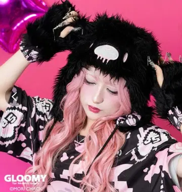 ACDCRAG 그루미 후와모코 햇 핑크/블랙