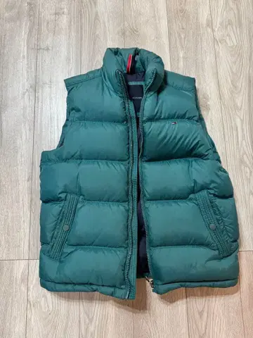 타미힐피거 다크 그린 다운 베스트