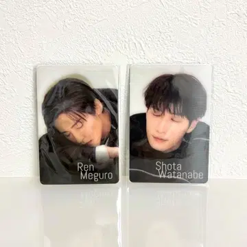 Snow Man Snow World 흘긋 보기 카드 메구로 와타나베