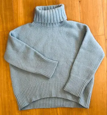 GALERIE VIE 파인 울 하이넥 풀오버 S