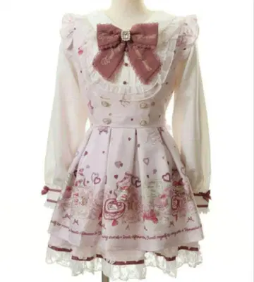 새상품 LIZLISA ManyHearts Afternoontea 패턴