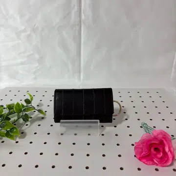 스트라이프 디자인 가죽 키케이스