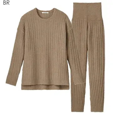 aimerfeel 리브 몰 니트 복대 포함 상하의 세트