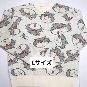 디즈니 크리스마스 루시퍼 니트 풀오버 스웨터 L 사이즈