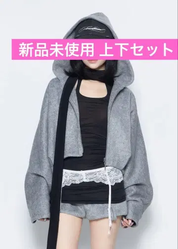 더 레드 스레드 s 샤기 집 재킷 세트