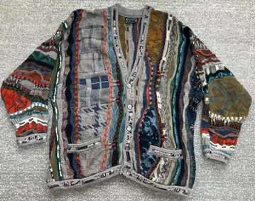 COOGI 쿠지 멀티 컬러 니트 가디건