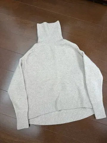 IENA 베이지 터틀 니트 아쿠아