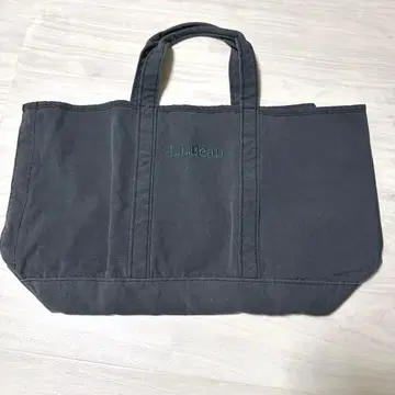 [당일 발송] [새상품] L.L.Bean 토트백 다크 그레이 로고 그린