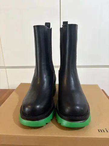 minia 사이드 고어 부츠 블랙/그린