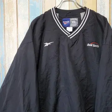 A180 리복 풀오버 나일론 자켓 원포인트 자수 로고