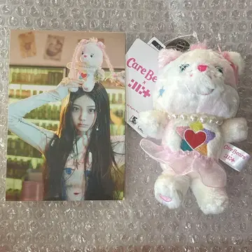 ILLIT 케어베어 원희 소프트 키체인 콜라보