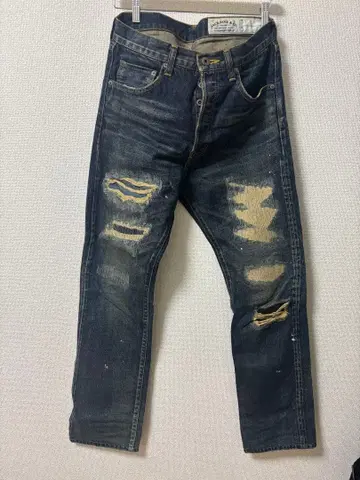 JACK ROSE & CO. 데미지 데님 팬츠 리메이크