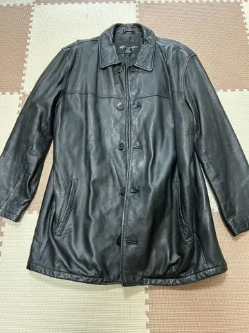 Eddie Bauer 블랙 가죽 자켓 M