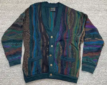 COOGI 쿠지 멀티 컬러 니트 가디건