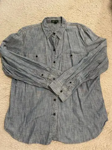 랄프 로렌! 샴브레이 원단 XL