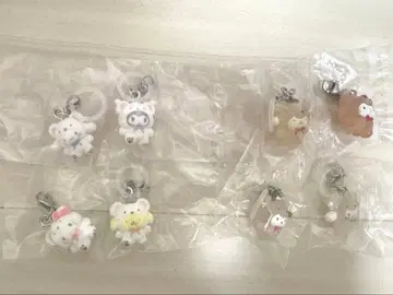 산리오 메지루시 액세서리 라떼곰 폭신폭신 스노우 세트 8점