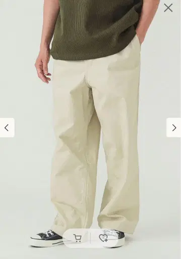 BEAMS 베이지 카고 팬츠