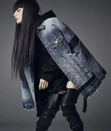 나노유니버스 아키모토 코즈에 니시카와 다운 데님 자켓