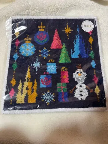 FEILER 페이러 웜 허그 안나와 엘사 손수건 올라프 안나와 엘사