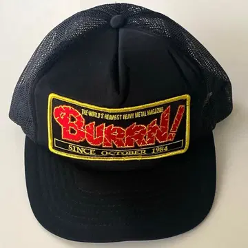 BURRN! 로고 메쉬 캡 블랙