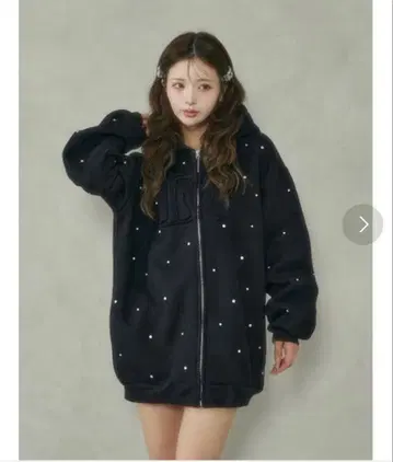 미개봉 Darich DD 로고 비쥬 지퍼 후드티 블랙 후디