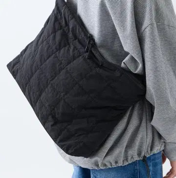 meltum 숄더백 블랙 나일론