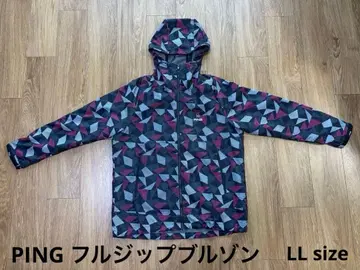 PING 풀 집업 블루종 LL